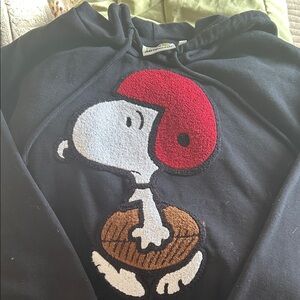 Aeropostale Black Hoodie with Peanuts Design
